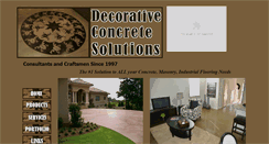 Desktop Screenshot of decorativeconcretesolutions.biz